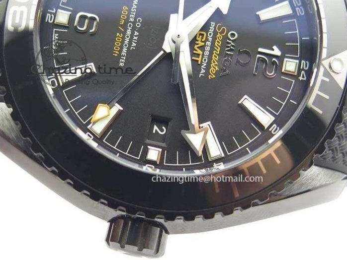 0502 Planet Ocean 45mm Real Ceramic BP-Maker Best Edition Black Dial On Nylon Rubber Strap A TopPick 8185